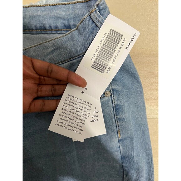 JustFab NWT Plus Size 16W Women Blue Skinny Ankle High Rise Jeans - Picture 8 of 8